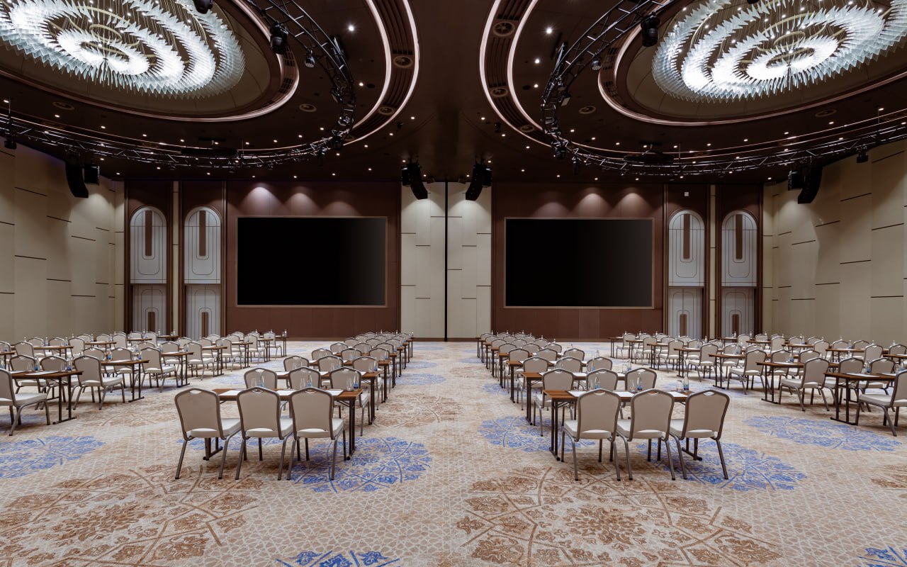 InterContinental Tashkent, the Ballroom in classroom set-up