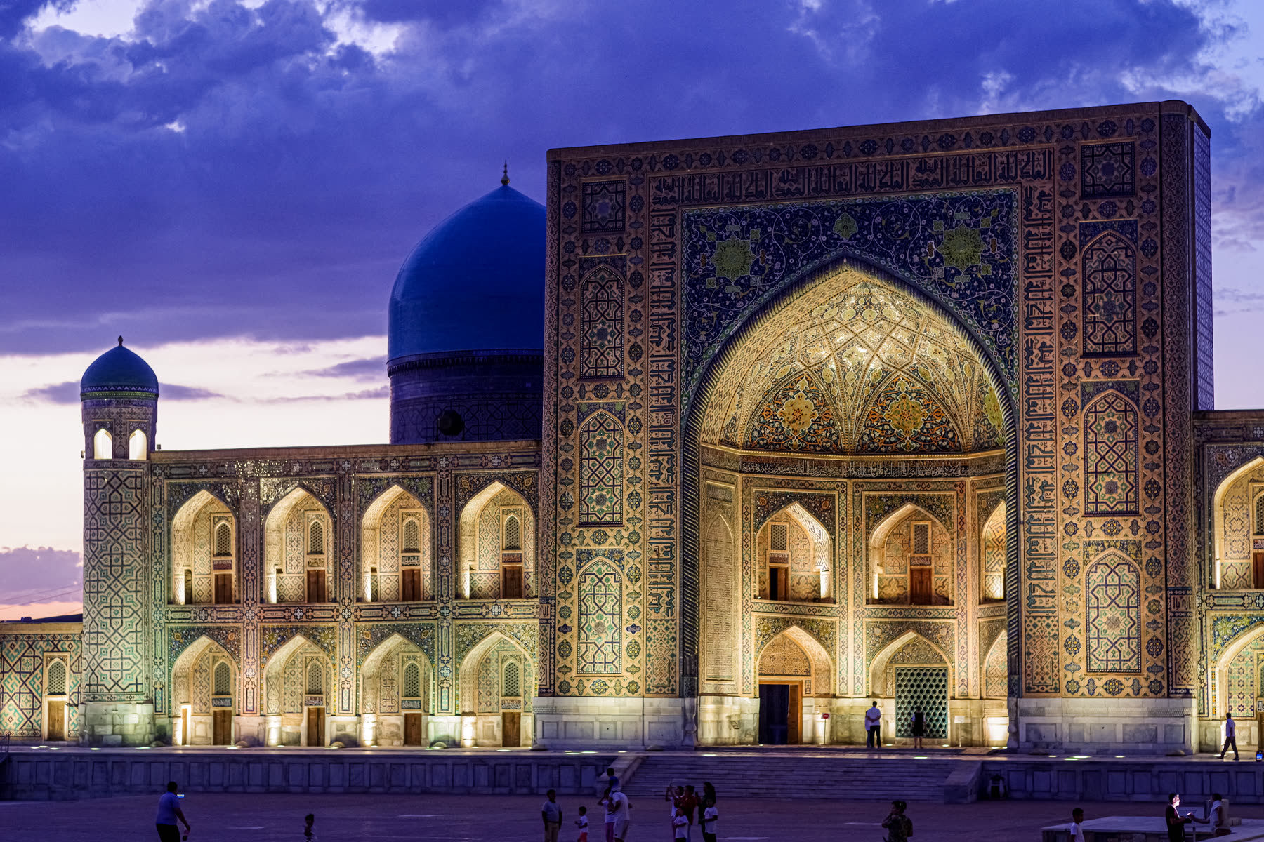 The Registan, Samarkand, at dusk