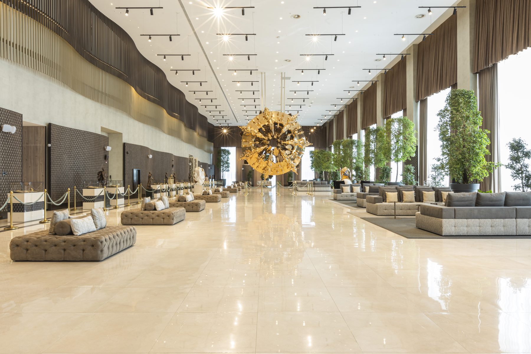 Foyer of the Congress Centre with lounge seating