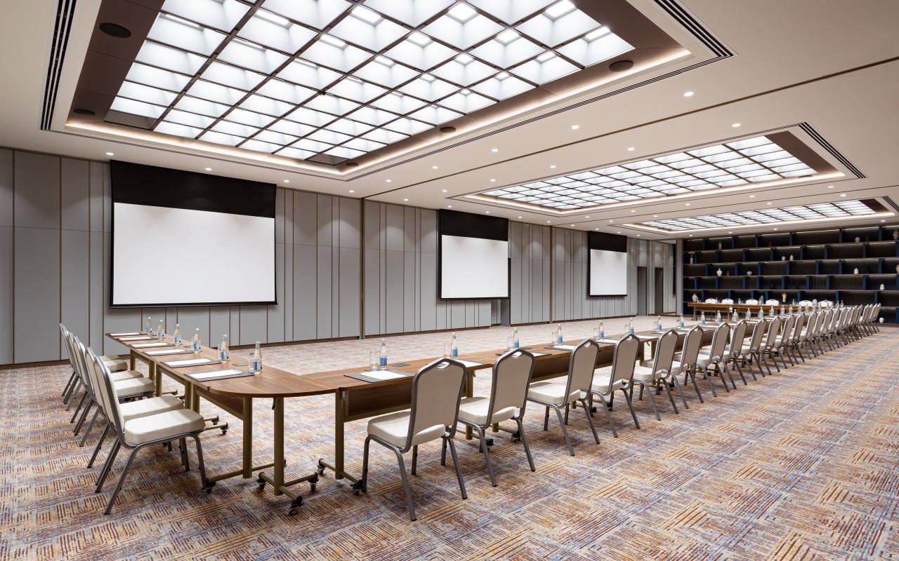 Sirdaryo hall, theatre set-up, InterContinental Tashkent
