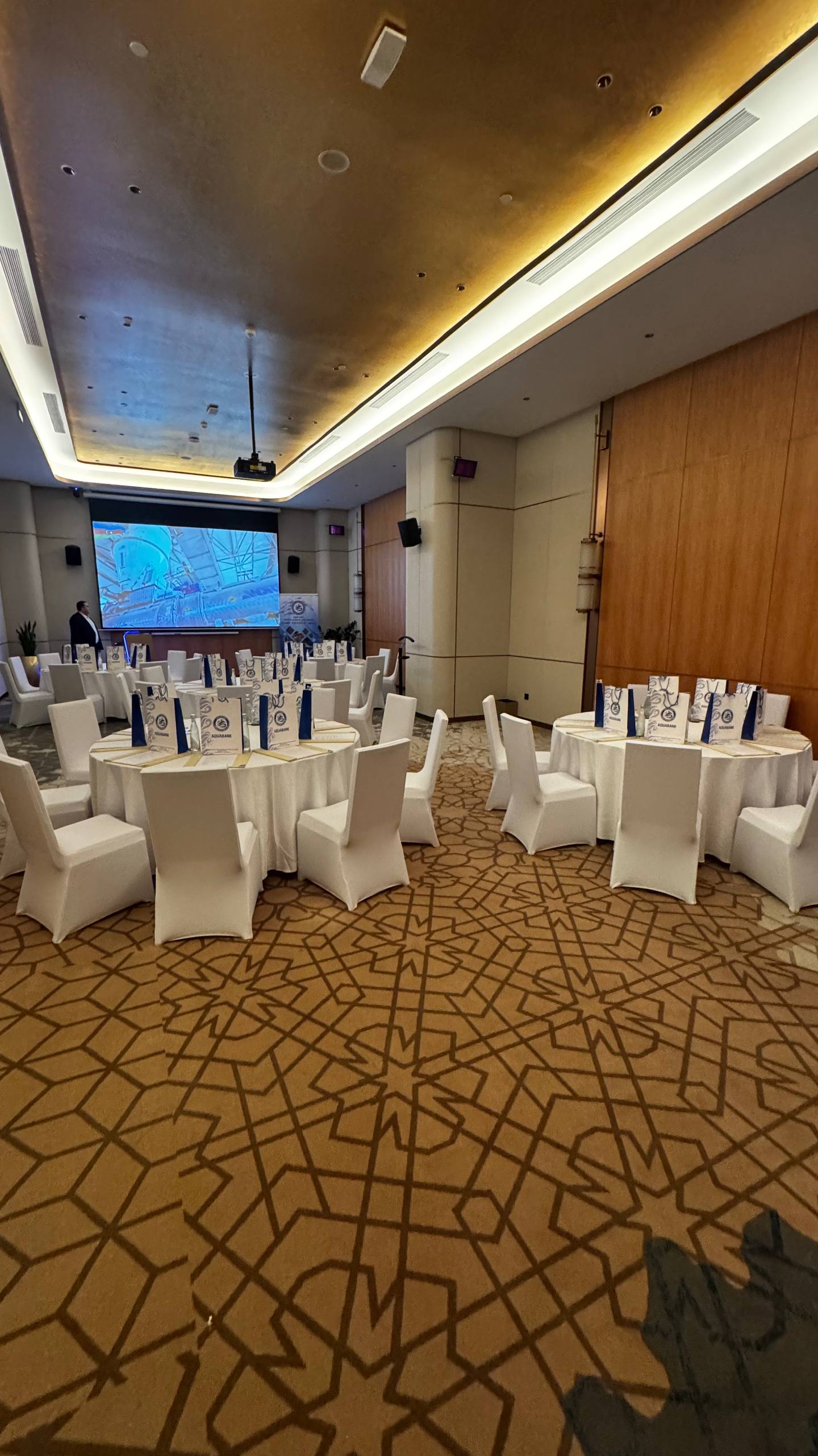 Grand Ballroom banquet set-up, JW Marriott Tashkent